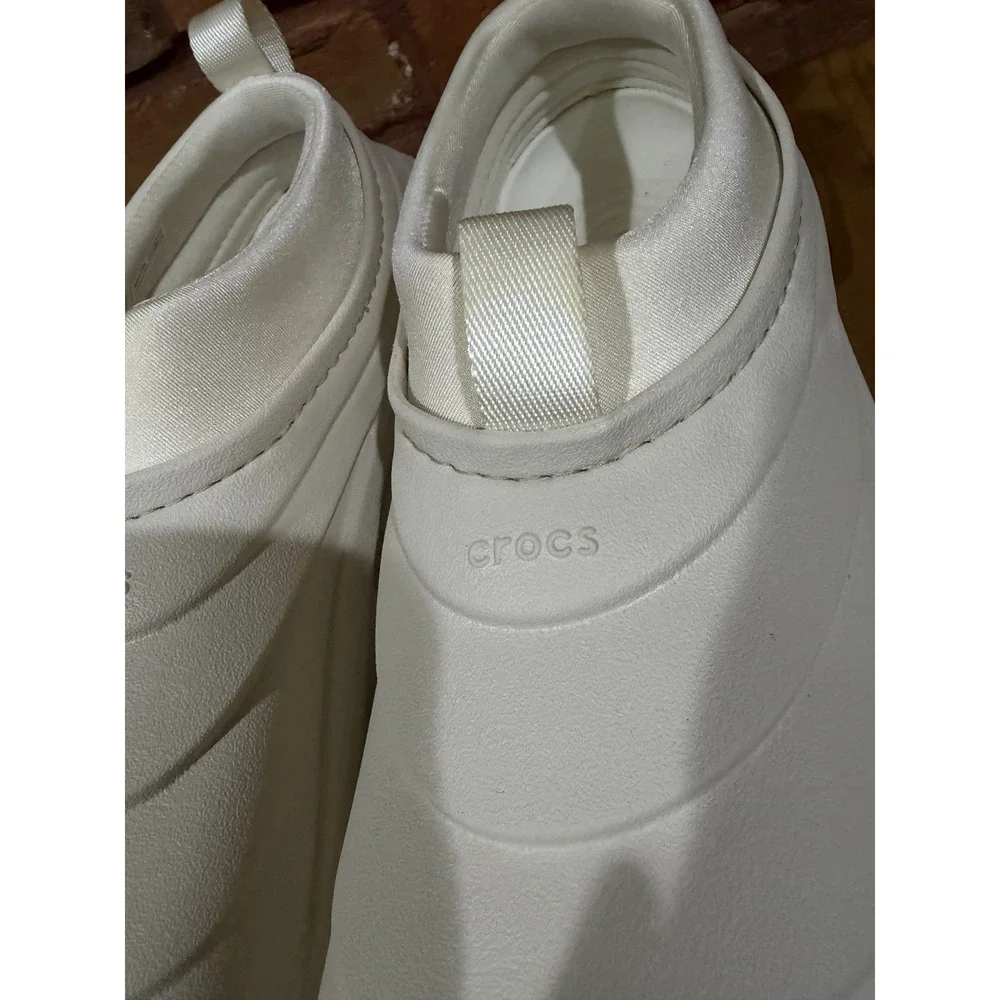 Crocs Men's 8 Women's 10 Ivory Echo Storm Tundra Shoes 209414-0HR Water Boating